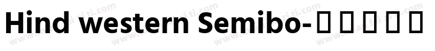 Hind western Semibo字体转换